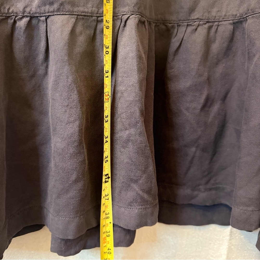 Calypso St Barth Linen Blend Gray Women's Maxi Skirt. Women's XL - Picture 3 of 8